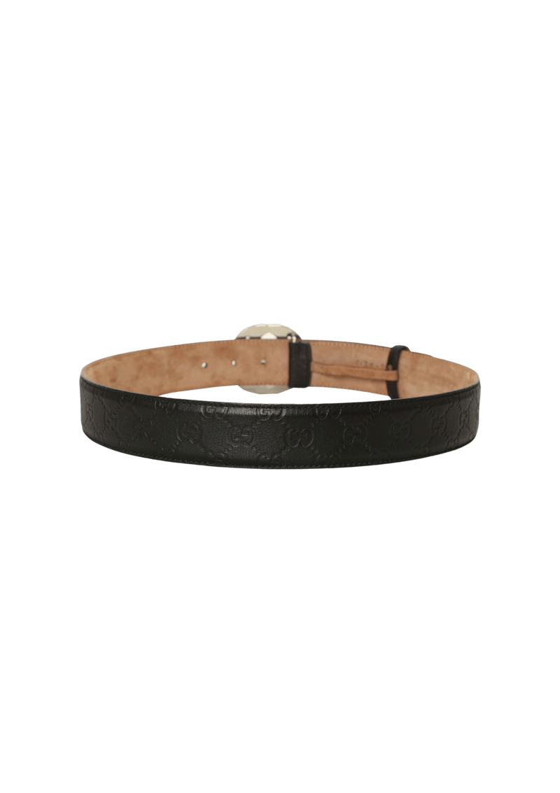 GUCCISSIMA INTERLOCKING G LOGO BELT