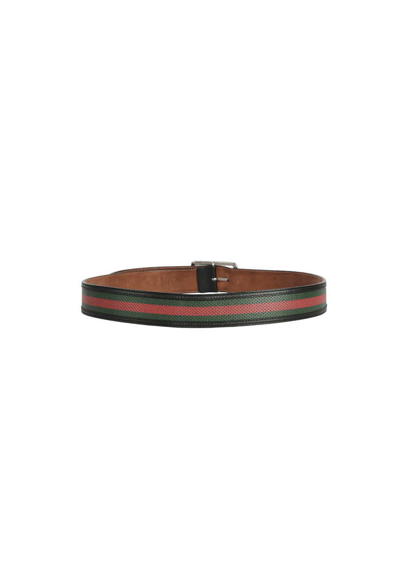 LEATHER WEB BELT 95