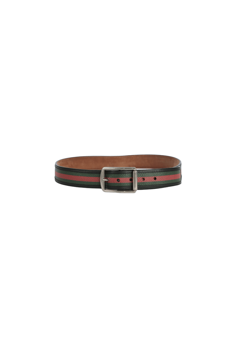 LEATHER WEB BELT 95