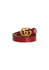 SLIM DOUBLE G LOGO BELT 85