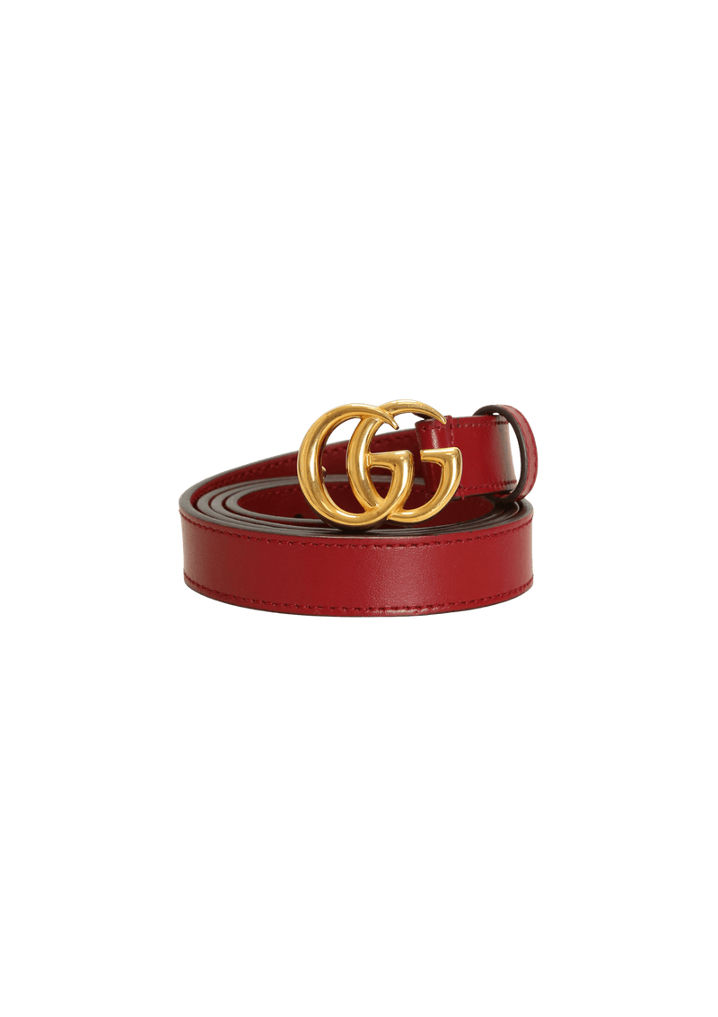 SLIM DOUBLE G LOGO BELT 85