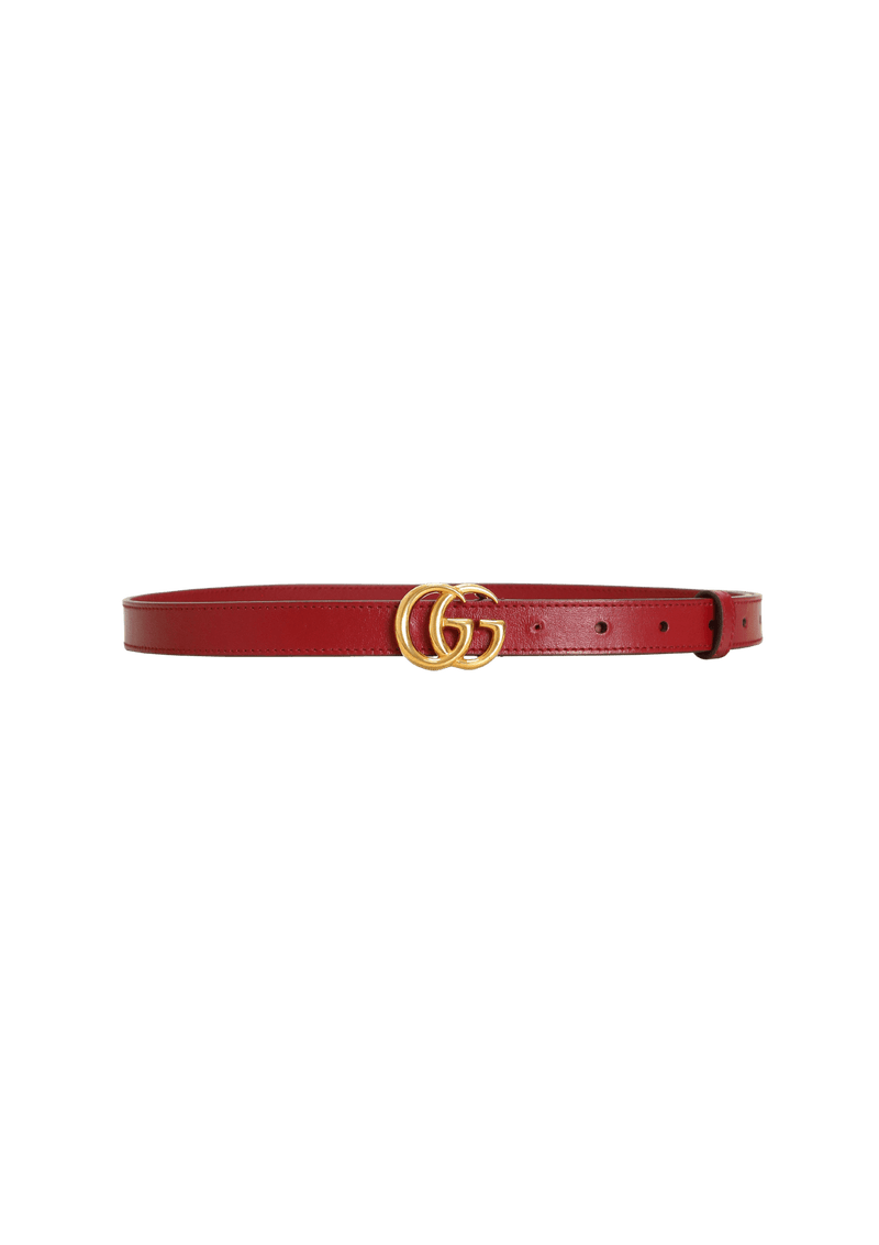 SLIM DOUBLE G LOGO BELT 85