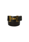 REVERSIBLE BOX H BUCKLE BELT 90