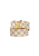 DAMIER AZUR LV INITIALS 80