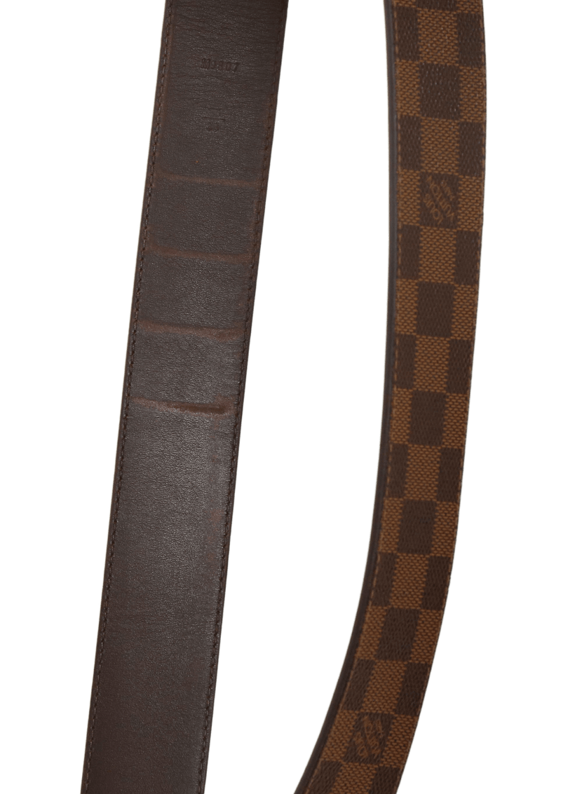 DAMIER ÉBÈNE INITIALES BELT 40