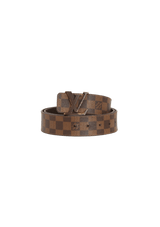 DAMIER ÉBÈNE INITIALES BELT 40