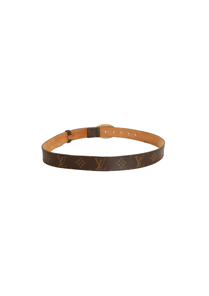 MONOGRAM OVAL CUT BELT 90