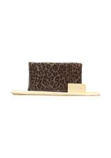 ANIMAL PRINT FALABELLA FOLD-OVER CLUTCH