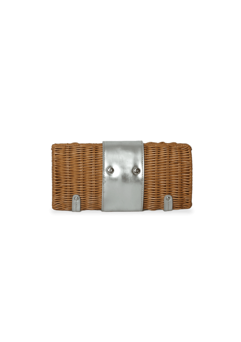 WICKER CLUTCH