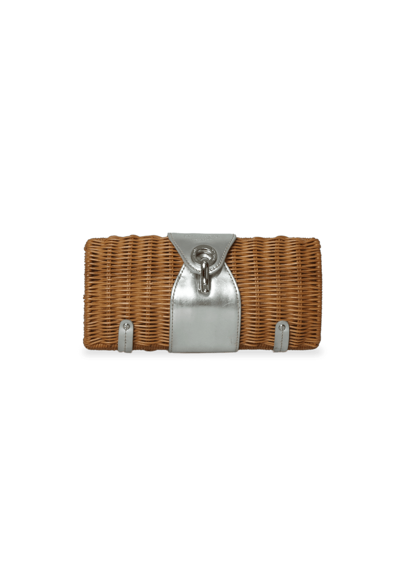 WICKER CLUTCH