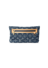 DENIM POCHETTE PLATE CLUTCH