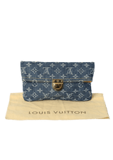 DENIM POCHETTE PLATE CLUTCH