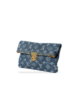 DENIM POCHETTE PLATE CLUTCH