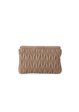 MATELASSE LEATHER CLUTCH