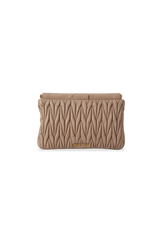 MATELASSE LEATHER CLUTCH