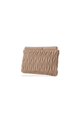 MATELASSE LEATHER CLUTCH