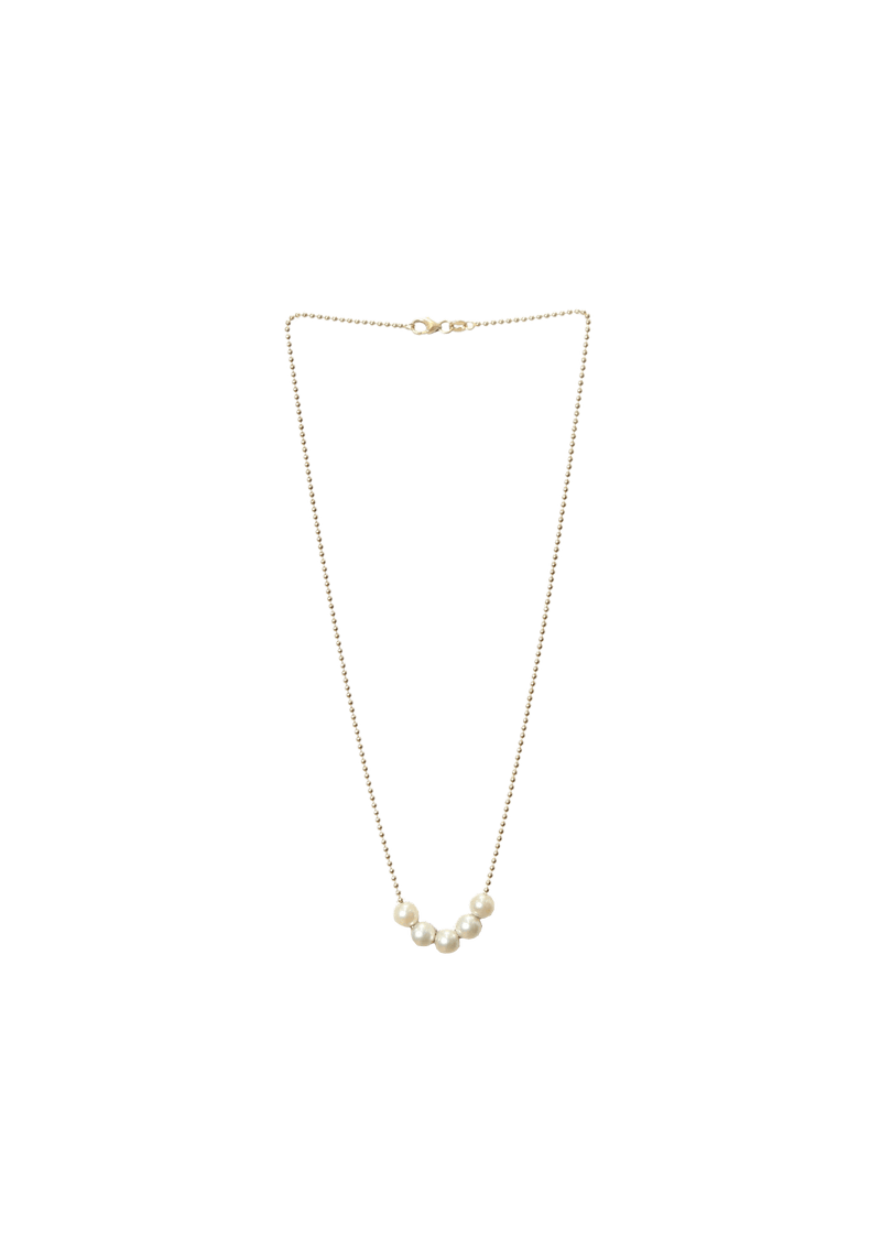 GOLD AND PEARL 18K NECKLACE