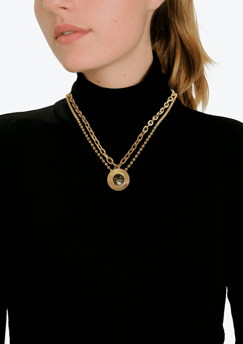 COLAR DOLCE & GABBANA CHAIN-LINK NECKLACE DOURADO ORIGINAL – Gringa