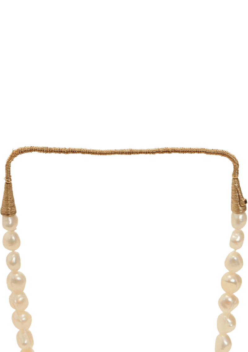 PEARL AND SAPPHIRE 18K NECKLACE