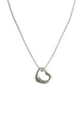 ELSA PERETTI OPEN HEART SILVER NECKLACE