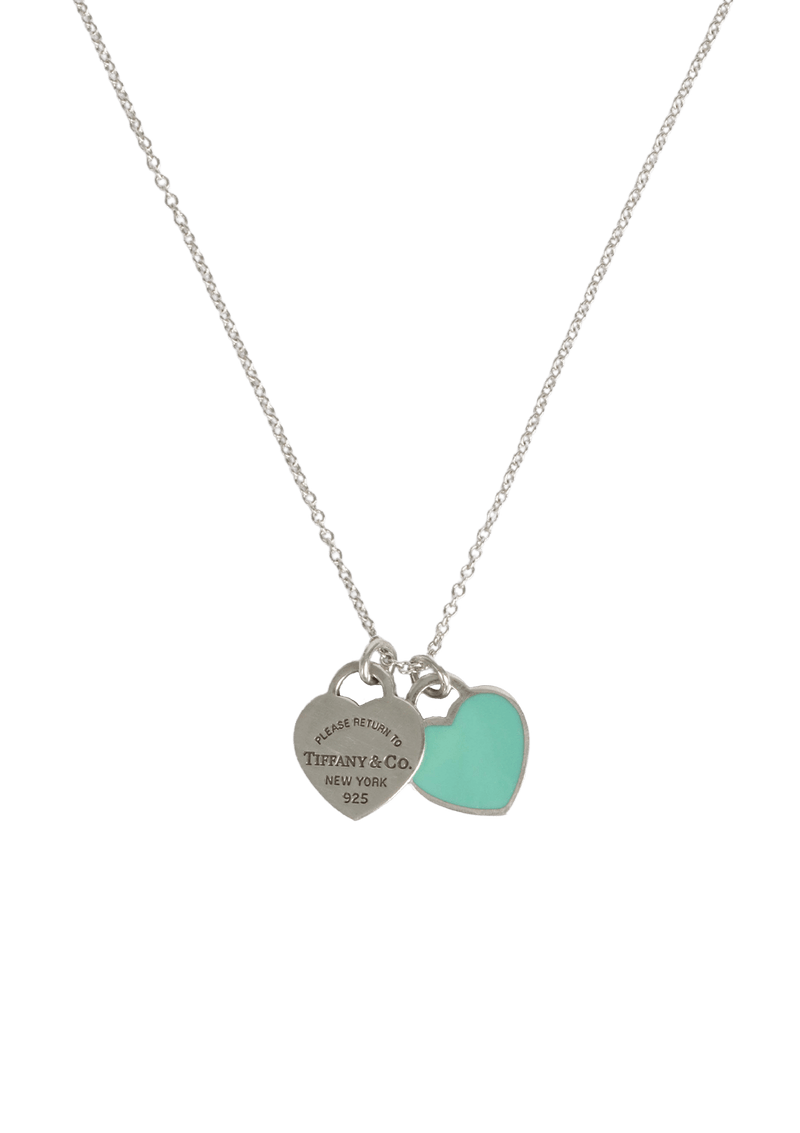 "RETURN TO TIFFANY" DOUBLE HEART TAG NECKLACE