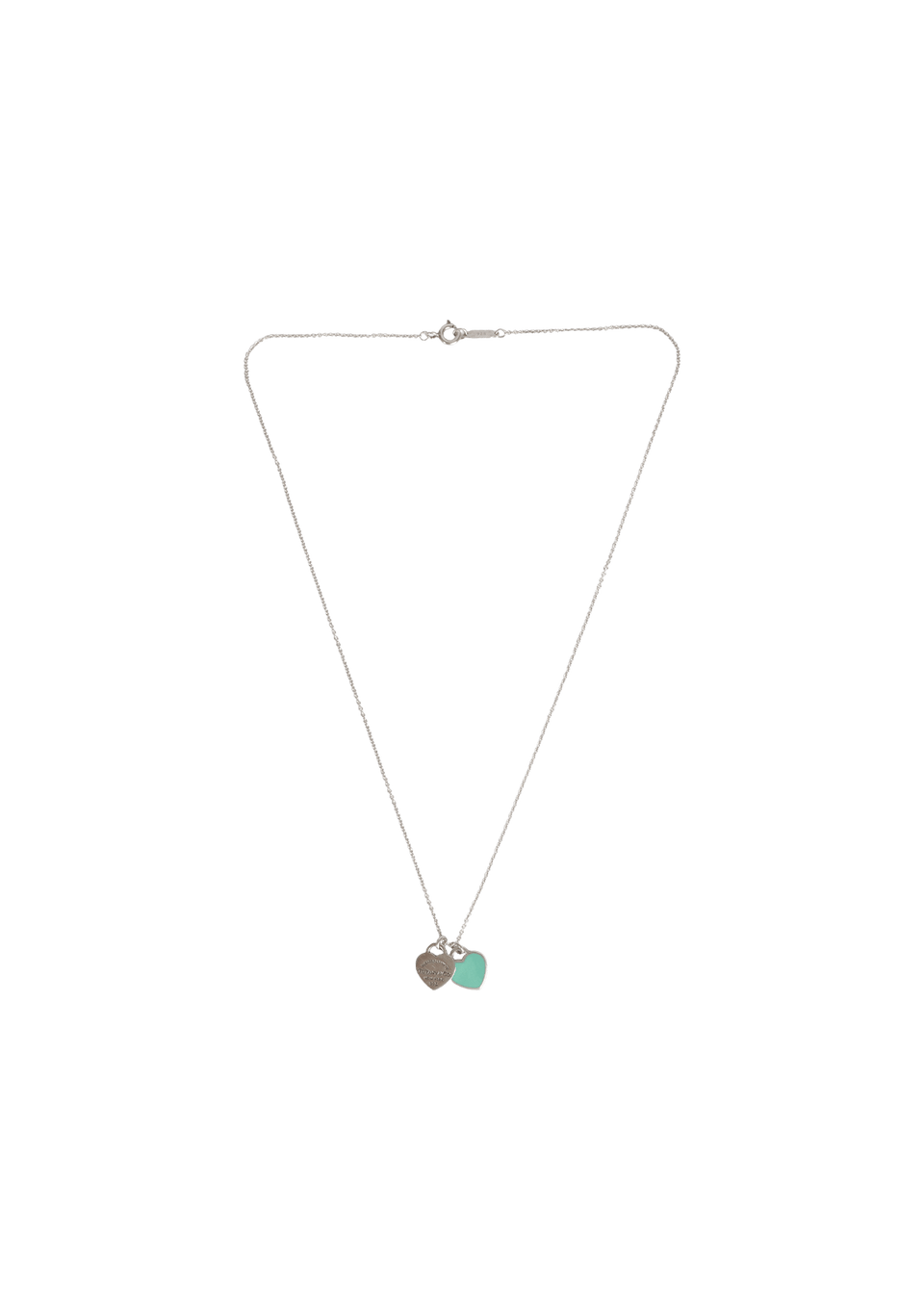 "RETURN TO TIFFANY" DOUBLE HEART TAG NECKLACE