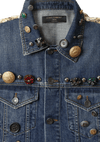 DENIM EMBROIDED VEST 38