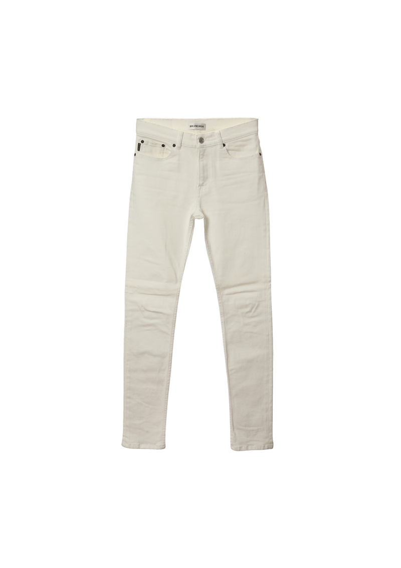 MID-RISE SKINNY LEG JEANS 38