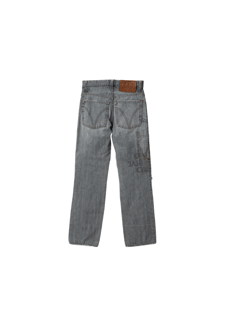 DENIM SKINNY LEG PANTS 34