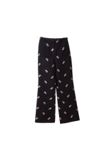 WOOL FLORAL PANTS 38