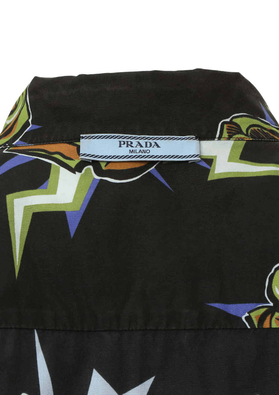Camisa Prada Frankenstein Rose Shirt 38 Azul Original – Gringa