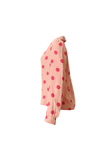 POLKA DOT SILK SHIRT 38