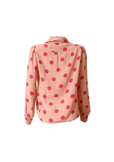 POLKA DOT SILK SHIRT 38