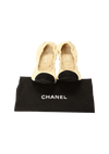 CAP-TOE ELASTIC BALLET FLATS 38