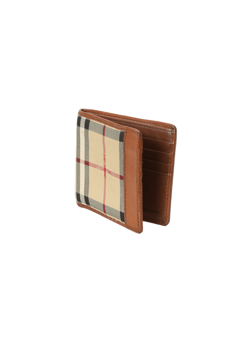 Carteira Burberry Horseferry Check Bifold Wallet Marrom Original