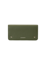 LEATHER FLAP WALLET