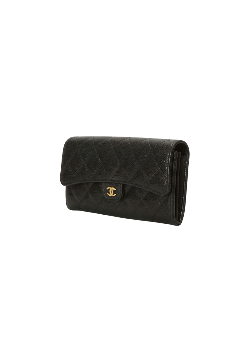 Chanel gusset best sale flap wallet