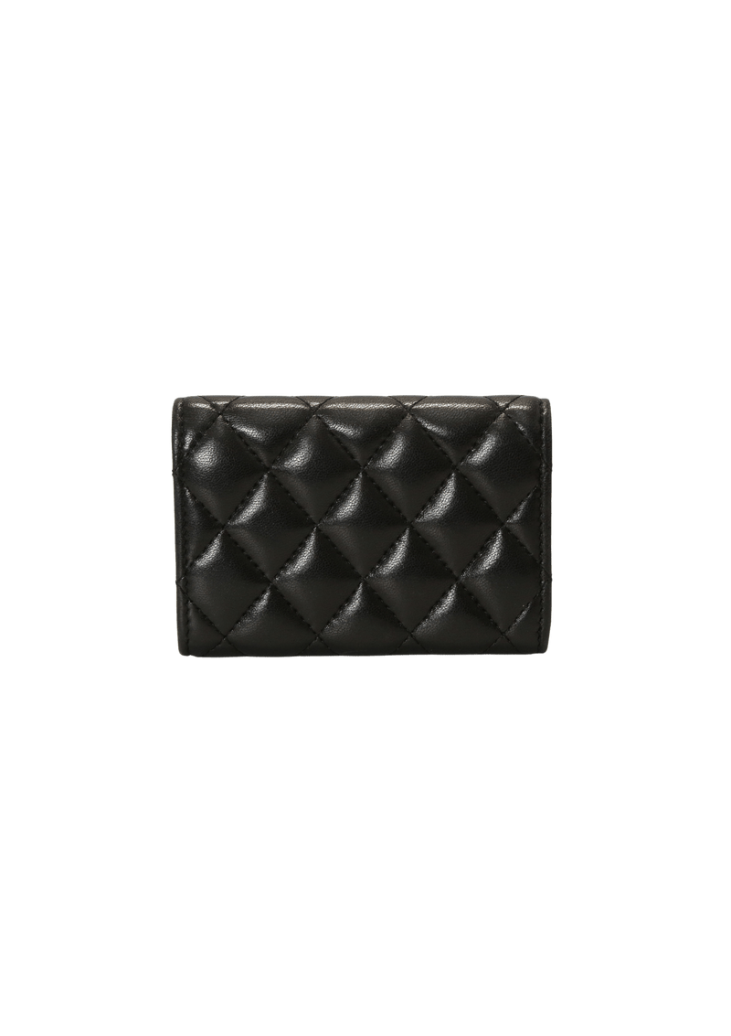 INTERLOCKING CC LOGO COMPACT WALLET