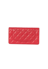 QUILTED BI-FOLD LAMBSKIN WALLET