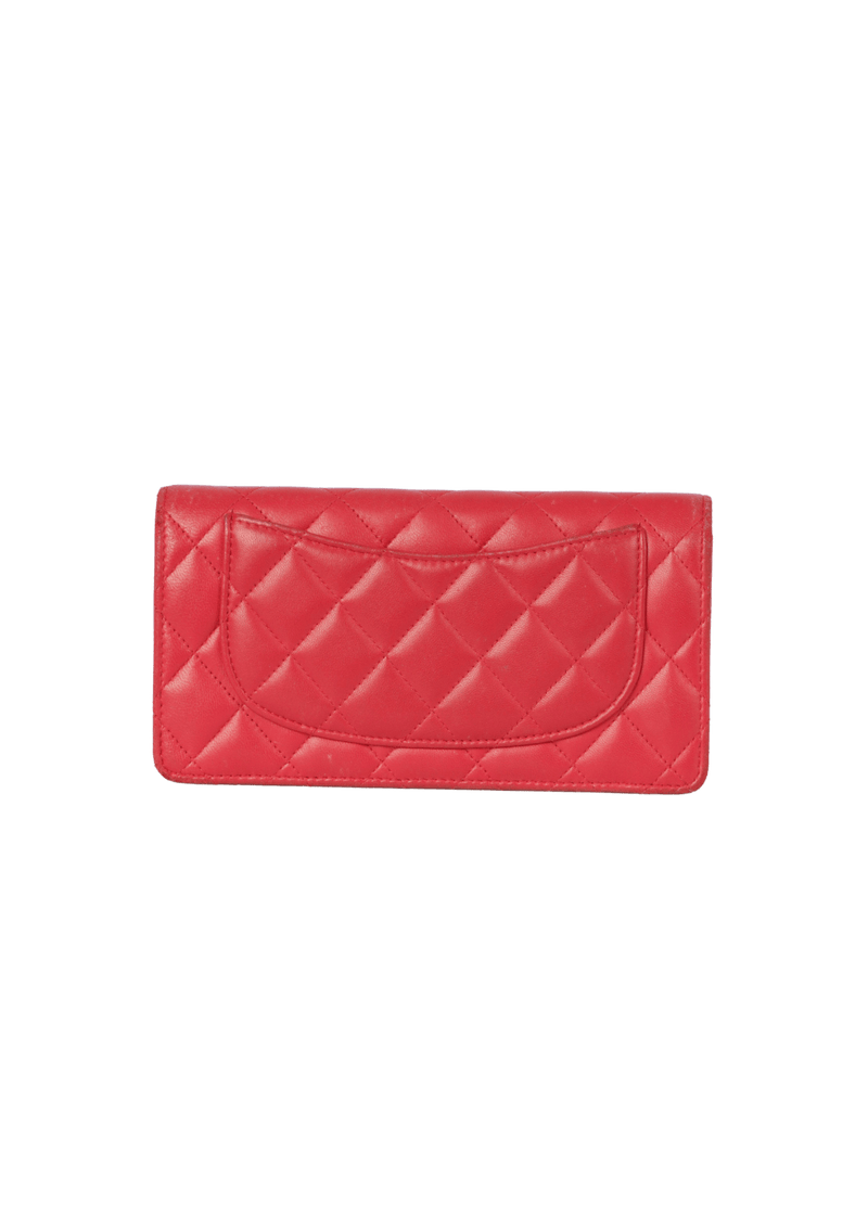 QUILTED BI-FOLD LAMBSKIN WALLET