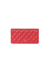 QUILTED BI-FOLD LAMBSKIN WALLET