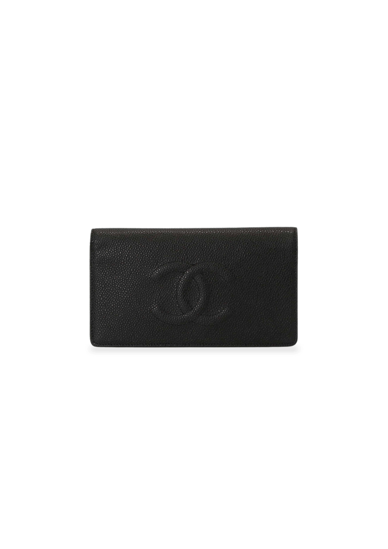 TIMELESS CC YEN BIFOLD CAVIAR