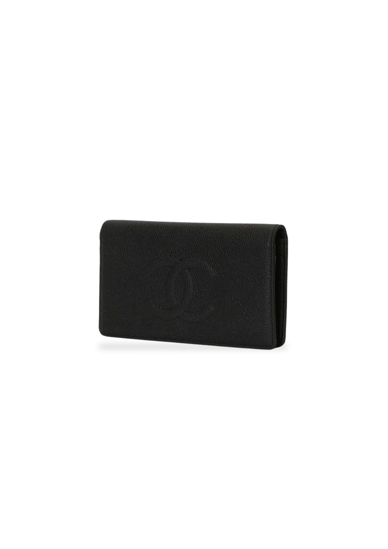 TIMELESS CC YEN BIFOLD CAVIAR