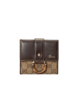 GG CANVAS BAMBOO WALLET