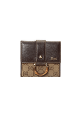 GG CANVAS BAMBOO WALLET