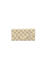 DAMIER AZUR SARAH WALLET