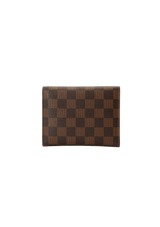 DAMIER ÉBÈNE TRIPLE WALLET KEYCHAIN