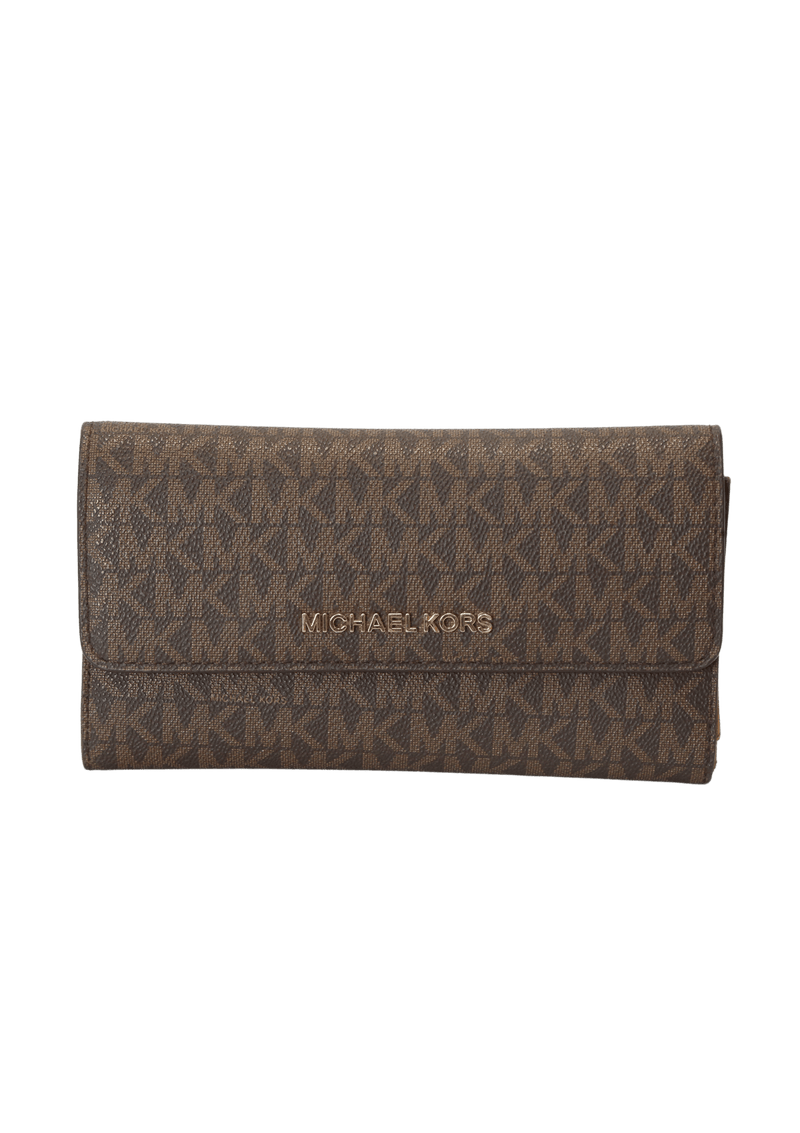 LARGE JET SET TRAVEL TRIFOLD WALLET