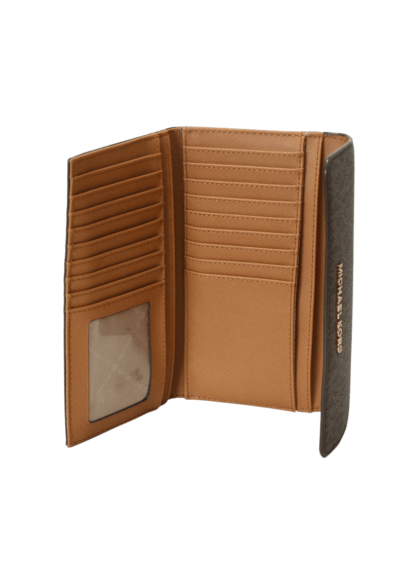 LARGE JET SET TRAVEL TRIFOLD WALLET