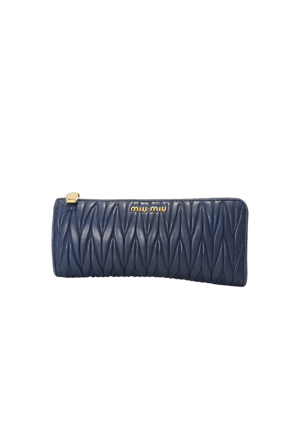 MATELASSÉ ZIP WALLET